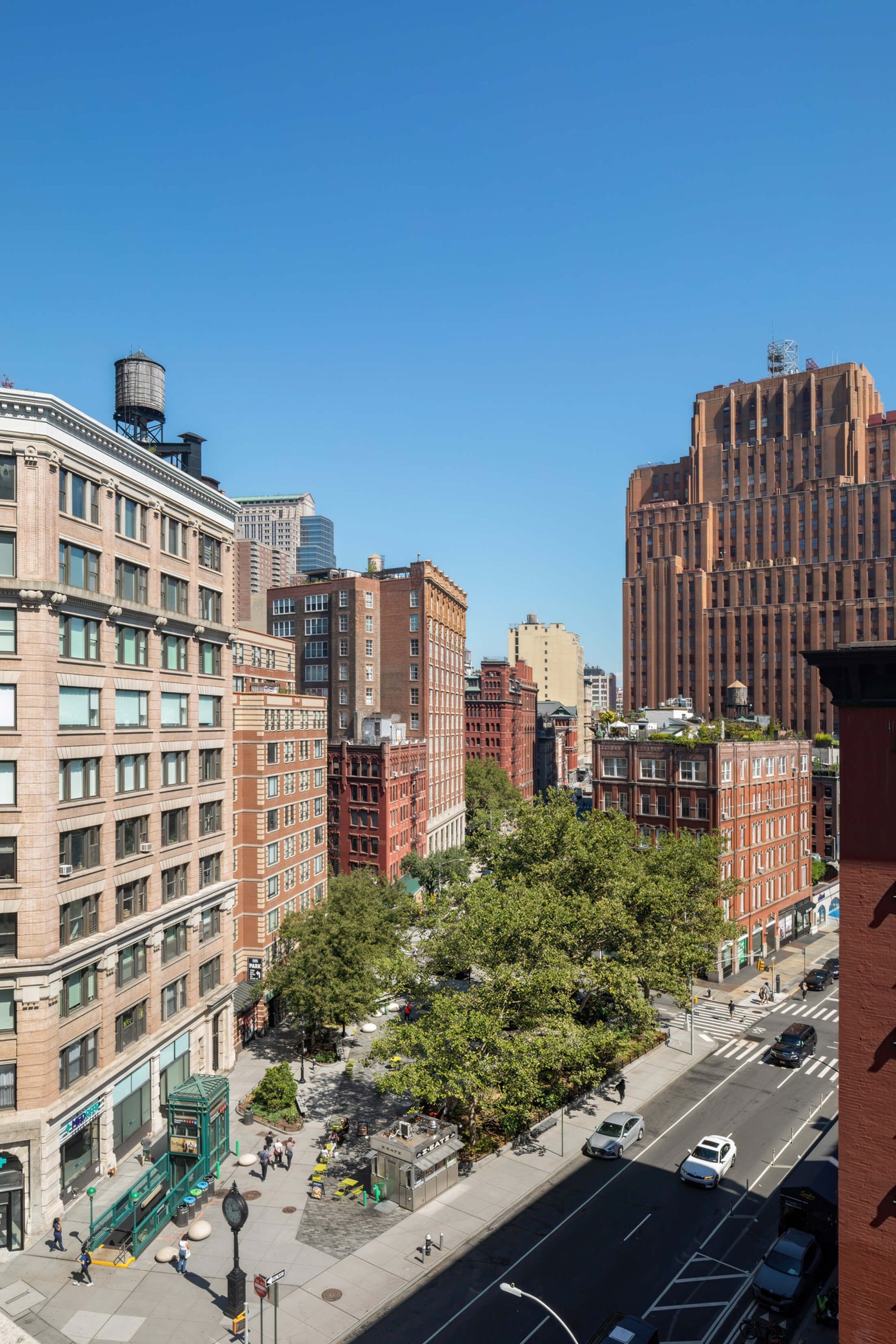 View of Tribeca neighborhood; View of Tribeca NY neighborhood from the new Smyth Hotel.