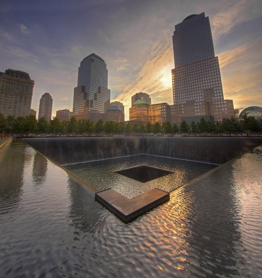 exterior of 9/11 museum