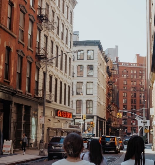 NY Tribeca neighborhood view of things to do and shops around the area.