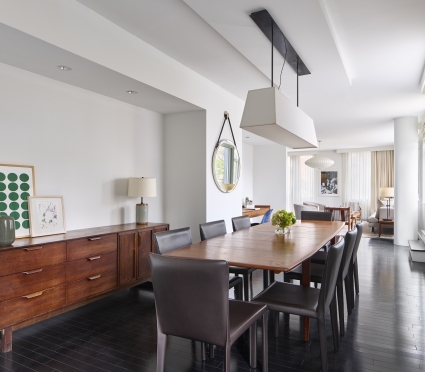 dining room table in penthouse suite