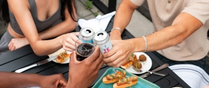 people enjoying outdoor dining