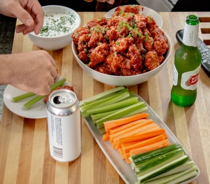 people enjoying appetizers