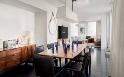 boardroom table in hotel suite