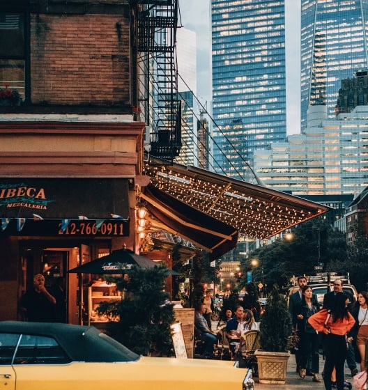 street view of Tribeca neighborhood