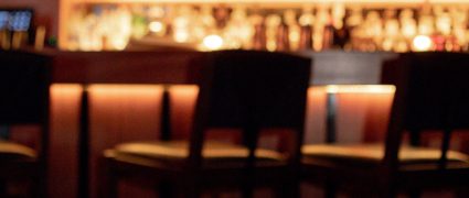 Galerie Bar Tribeca Hotel martini; couple enjoying a martini at Galerie Bar NYC