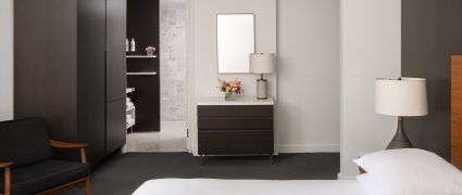 NYC Tribeca hotel suite with queen bed