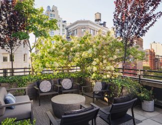 NYC hotel private penthouse with city views