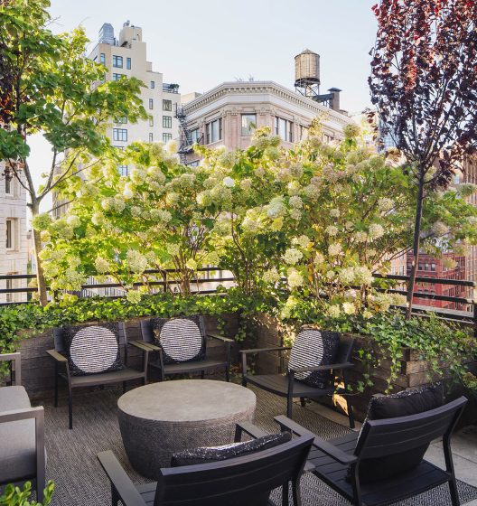 NYC hotel private penthouse with city views