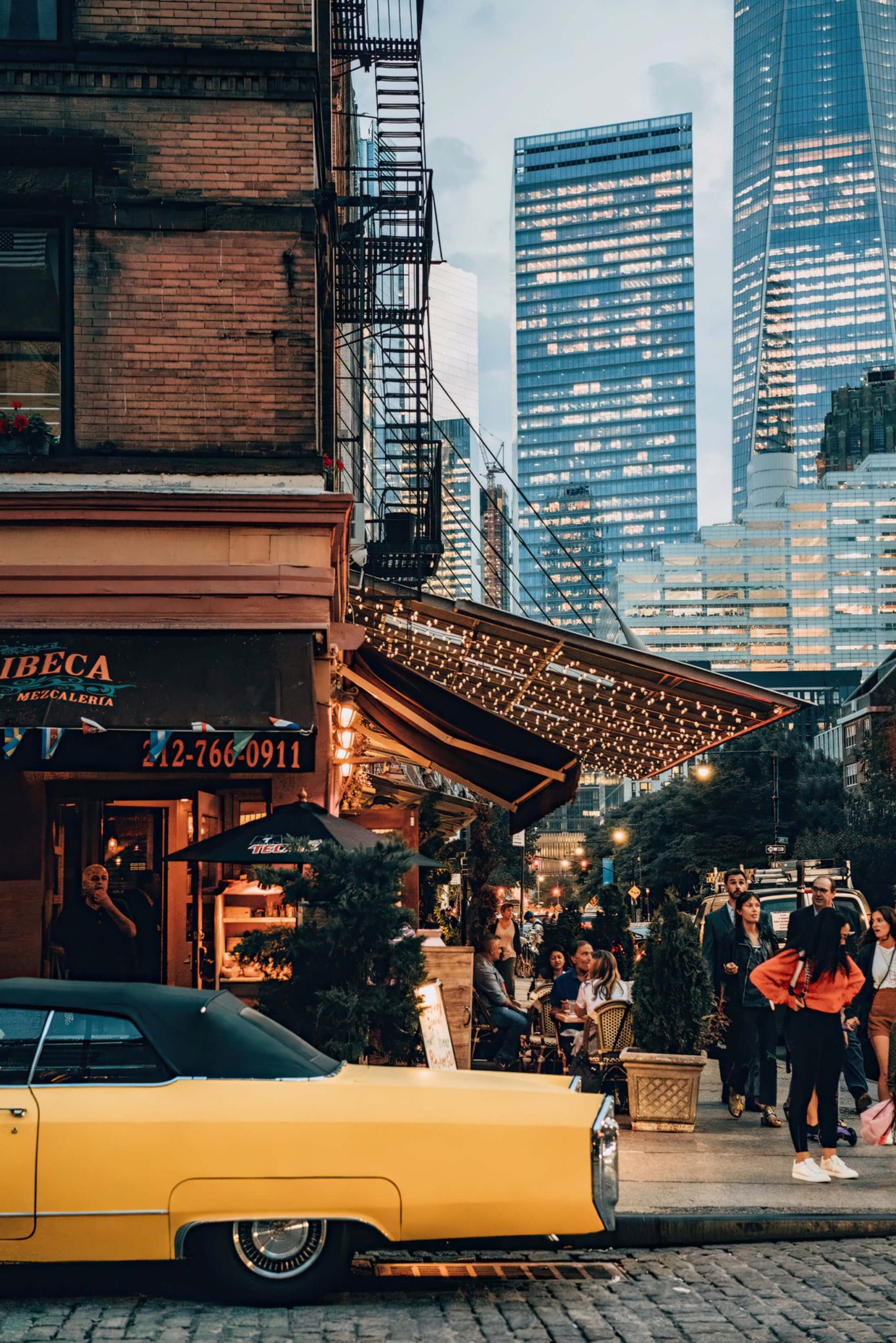 streets of New York in the evening
